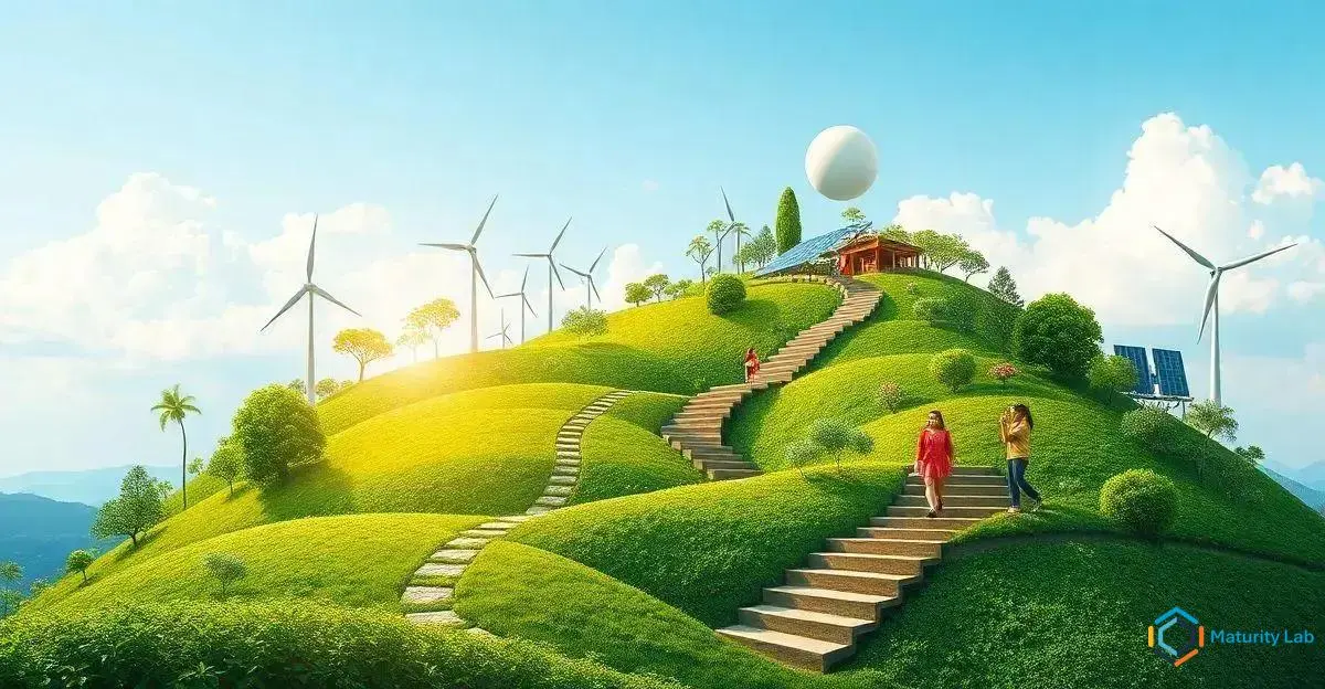 Etapas para implementar o modelo de maturidade em sustentabilidade